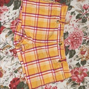 Plaid shorts from Guess